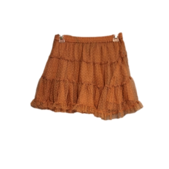 Turn Heads in This Apricot Lace Skirt - Perfect for Parties, Clubs, or Festivals - Picture 2 of 8